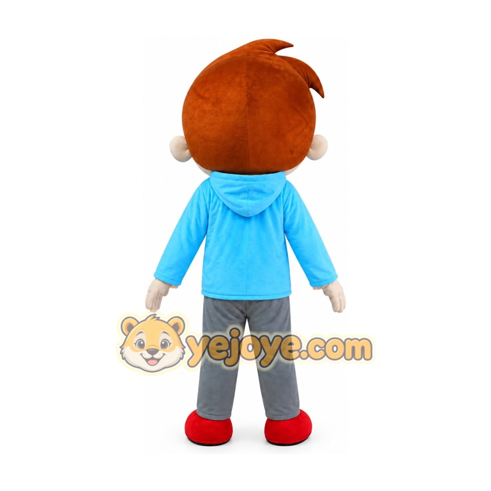 Big Eyes Boy Mascot Costume Big Eyes Boy Mascot Costume