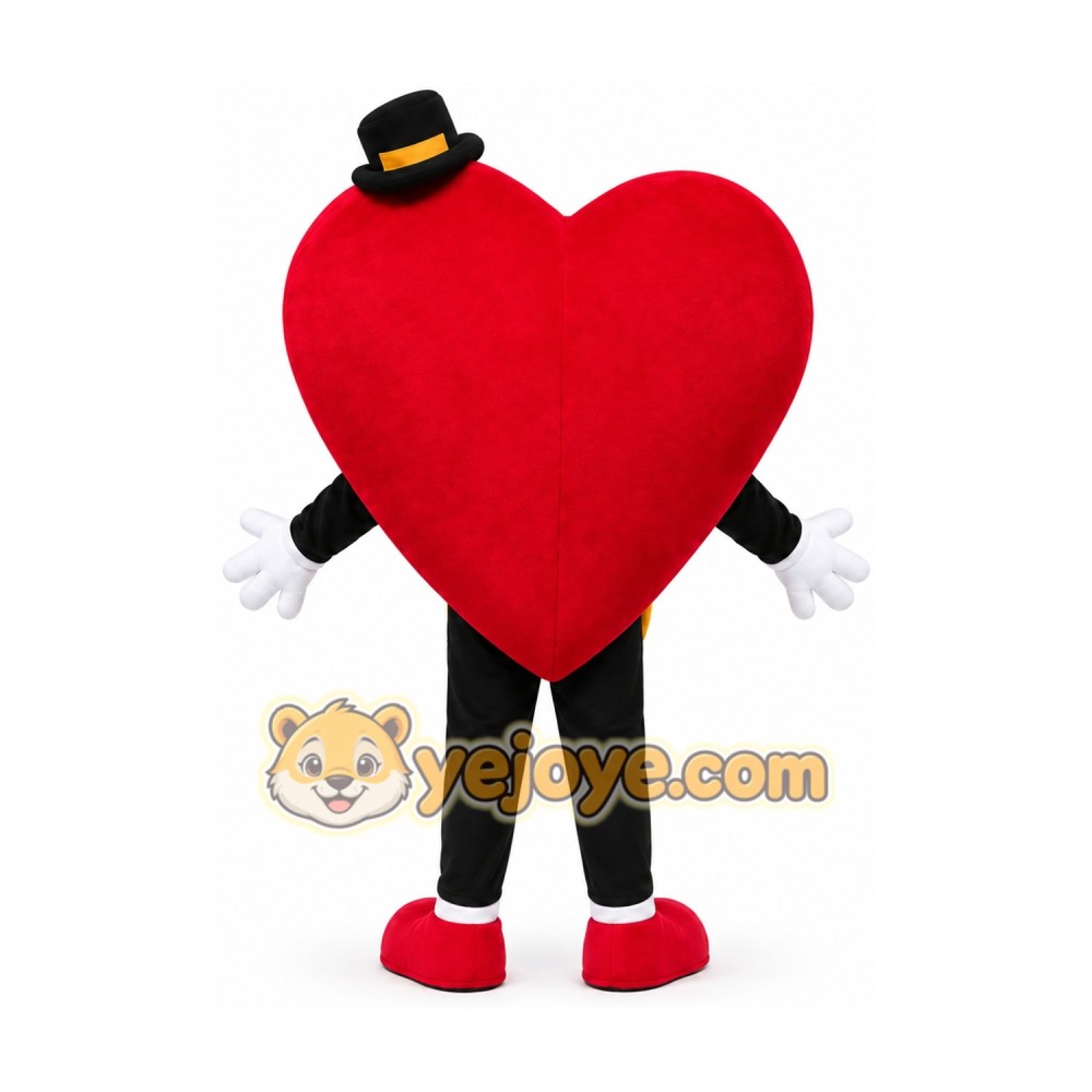 Red Heart Mascot Costume