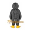 Gray Bird with Red Chest Mascot Costume Gray Bird with Red Chest Mascot Costume