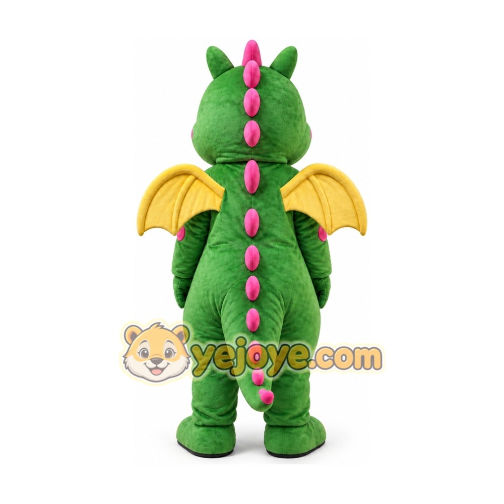 Big Green Dragon Boy Cartoon Mascot Costume Big Green Dragon Boy Cartoon Mascot Costume