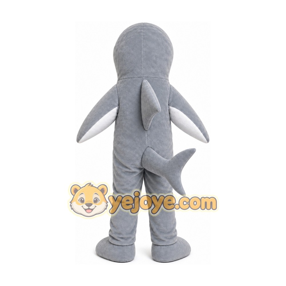 Big Grey Shark Mascot Costume Big Grey Shark Mascot Costume