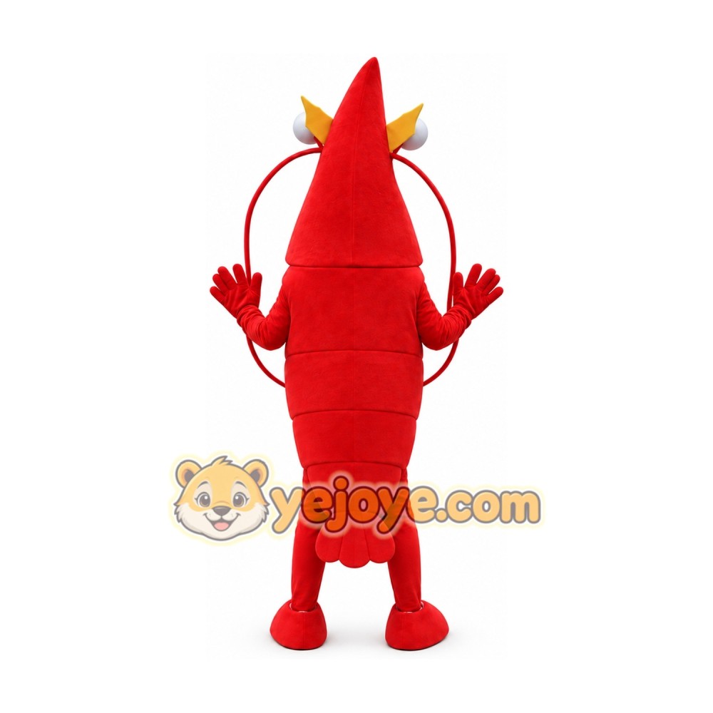 Red Shrimp Mascot Costume Red Shrimp Mascot Costume