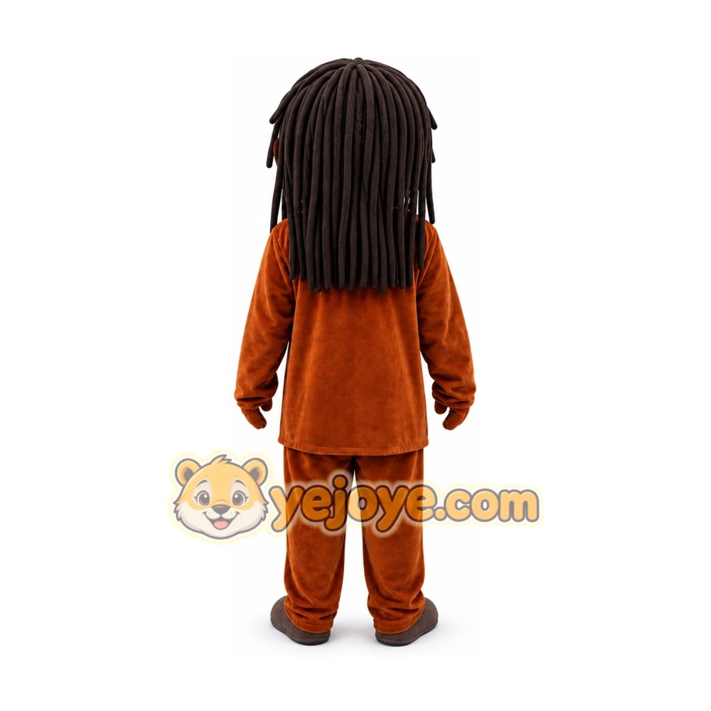 Cartoon Character in Brown Outfit Mascot Costume Cartoon Character in Brown Outfit Mascot Costume