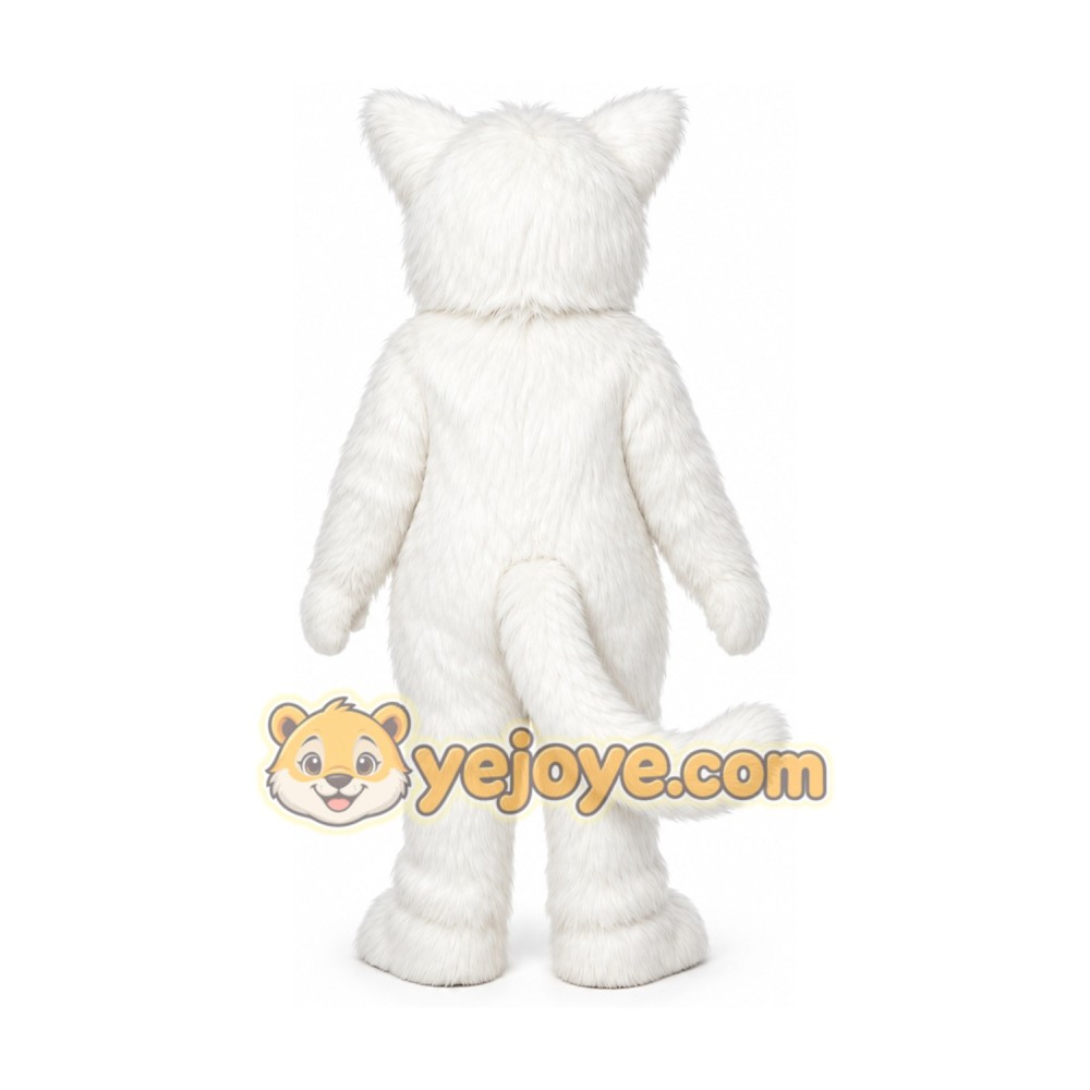 White Cat Mascot Costume White Cat Mascot Costume