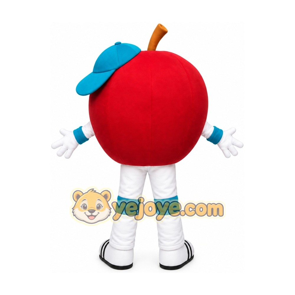 Big Red Apple Boy Mascot Costume Big Red Apple Boy Mascot Costume