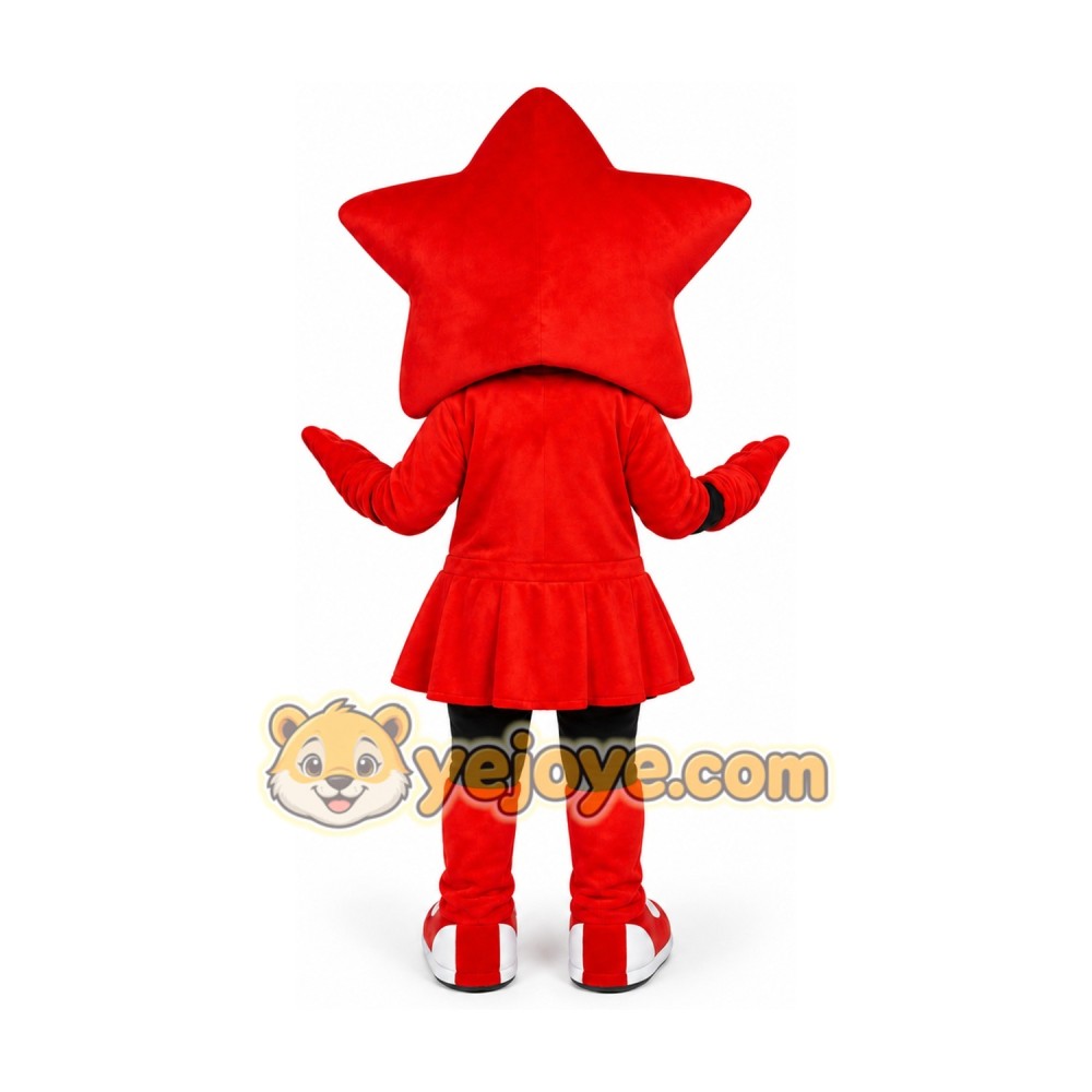 Red Star Girl Mascot Costume Red Star Girl Mascot Costume