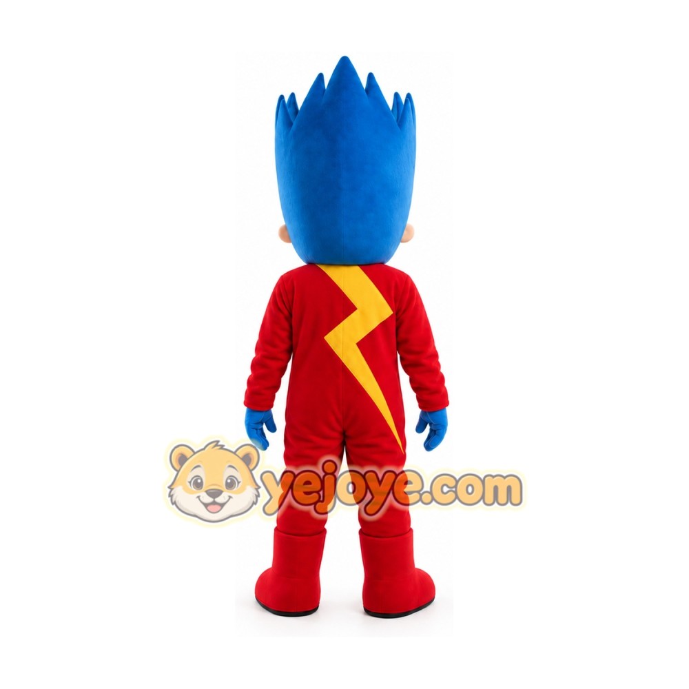 Speed Light Boy Kid Mascot Costume Cartoon Character Speed Light Boy Kid Mascot Costume Cartoon Character