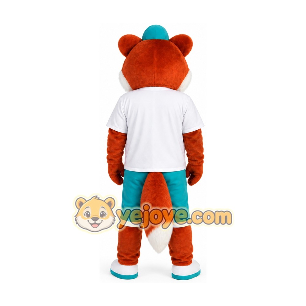 Sport Brown Fox Mascot Costume for Adult
