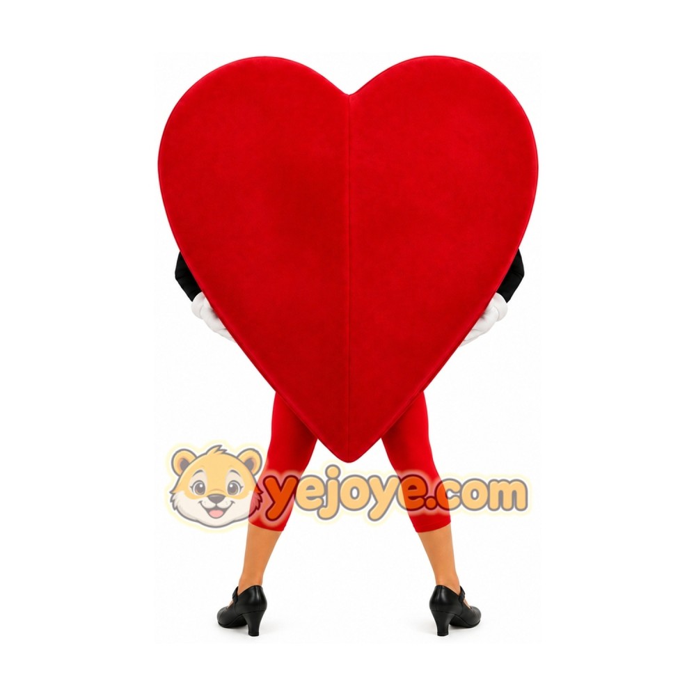 Big Valentine's Heart Mascot Costumes Big Valentine's Heart Mascot Costumes