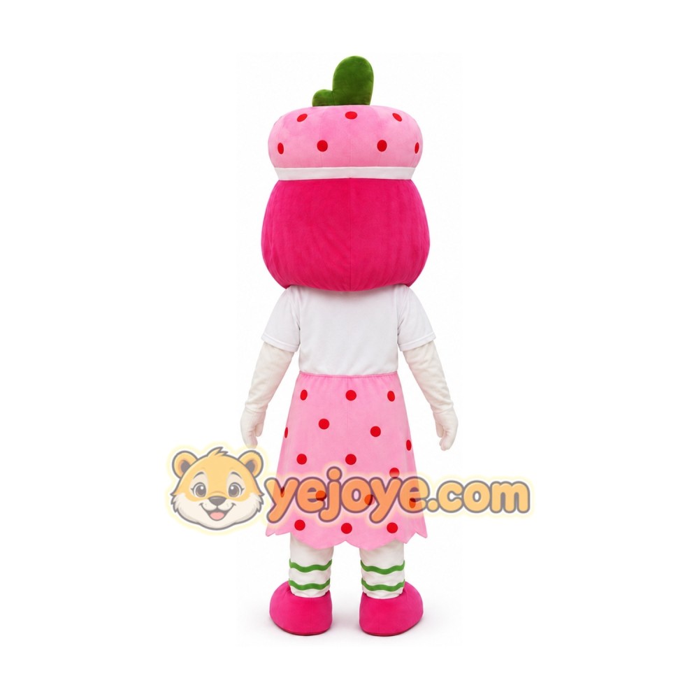 Strawberry Girl Mascot Costume Strawberry Girl Mascot Costume