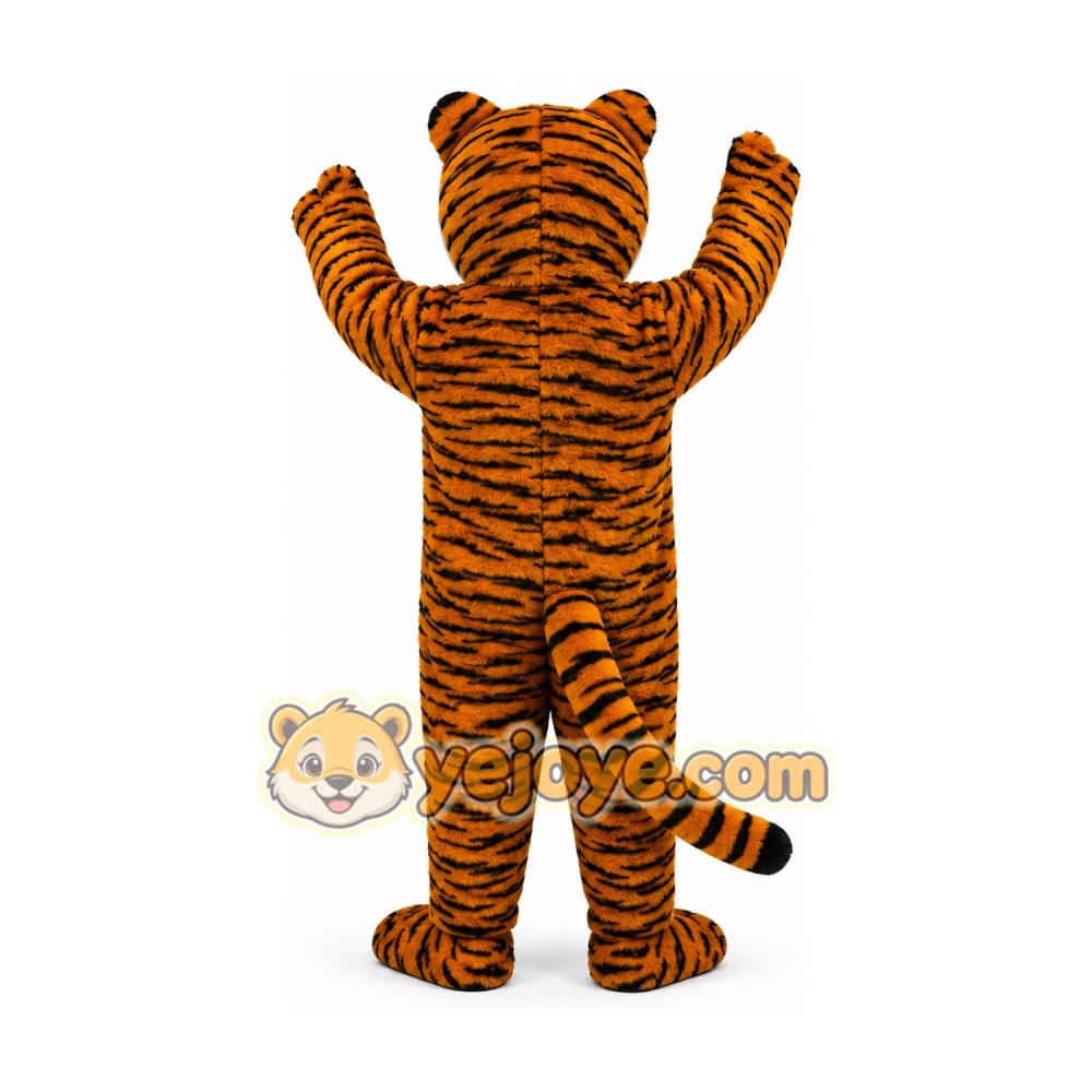 Striped Tiger Mascot Costume Striped Tiger Mascot Costume