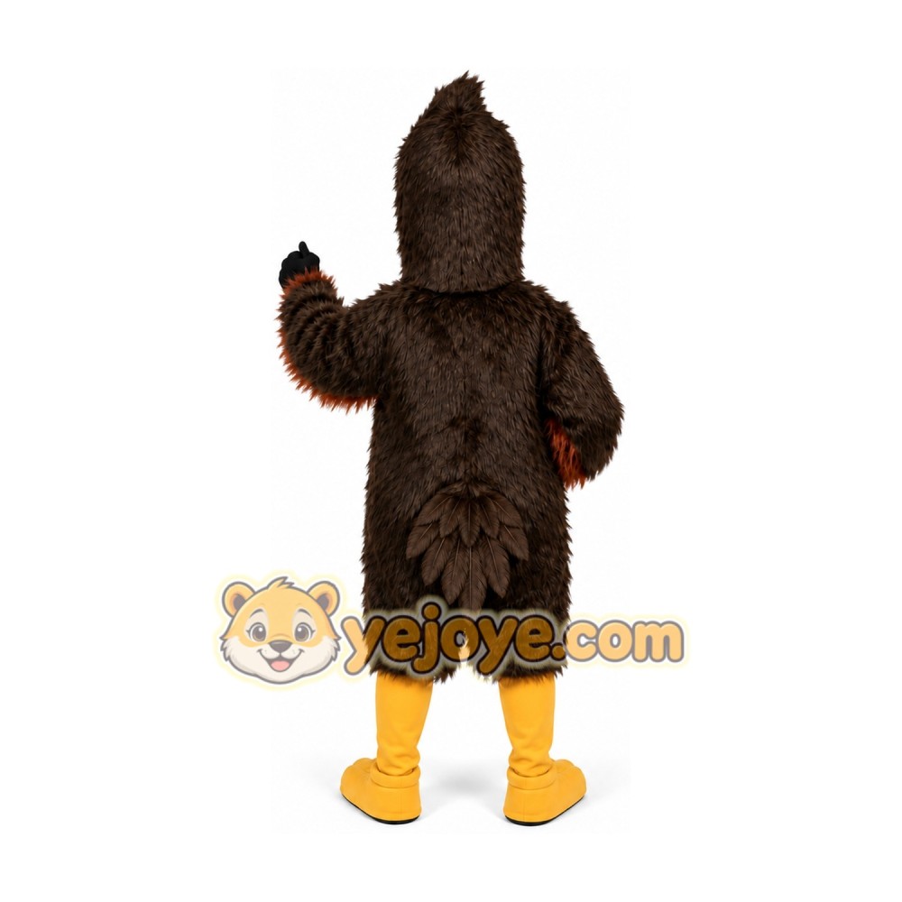 Strong Brown Eagle Mascot Costume Strong Brown Eagle Mascot Costume