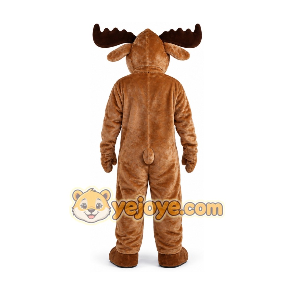 Brown Moose Mascot Costume Brown Moose Mascot Costume