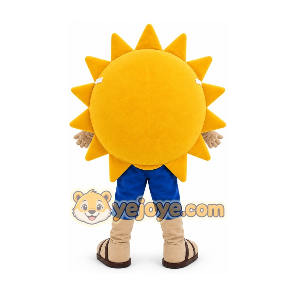 Yellow Sun Mascot Costume Yellow Sun Mascot Costume