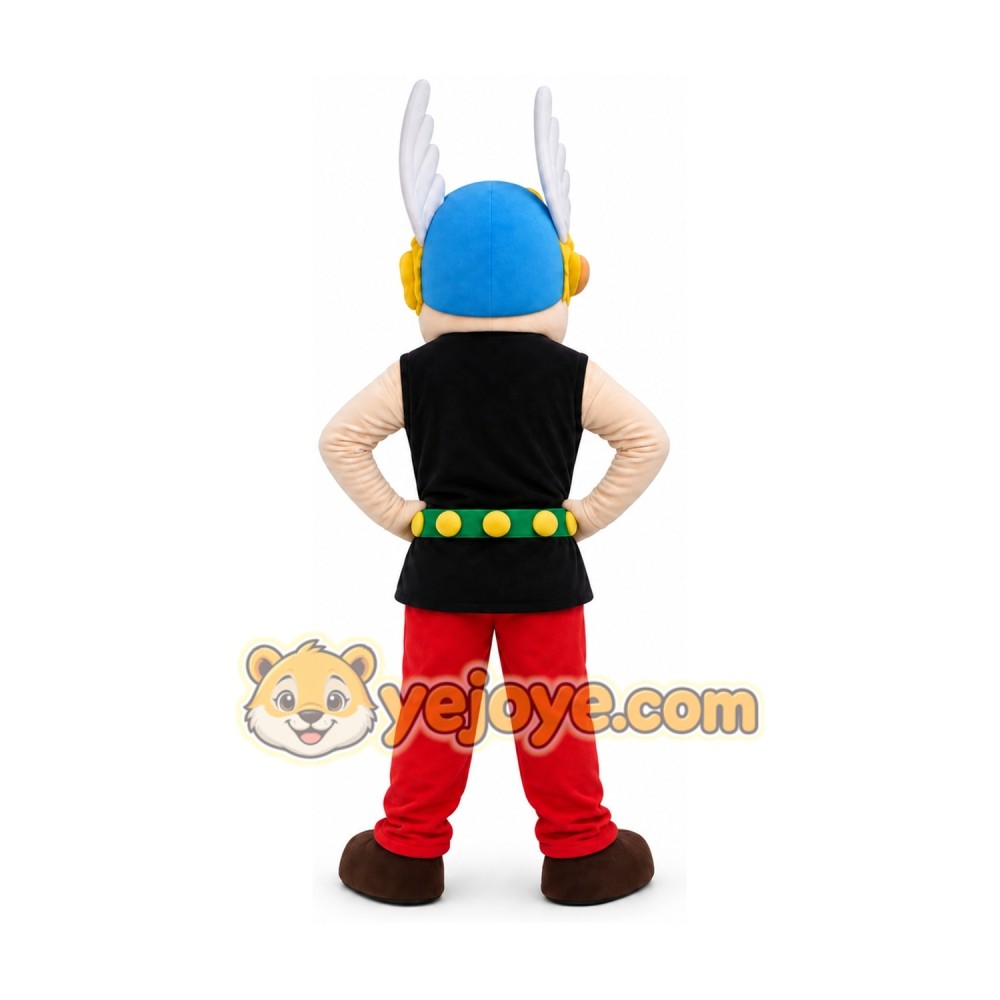 Warrior in Winged Helmet Mascot Costume Warrior in Winged Helmet Mascot Costume