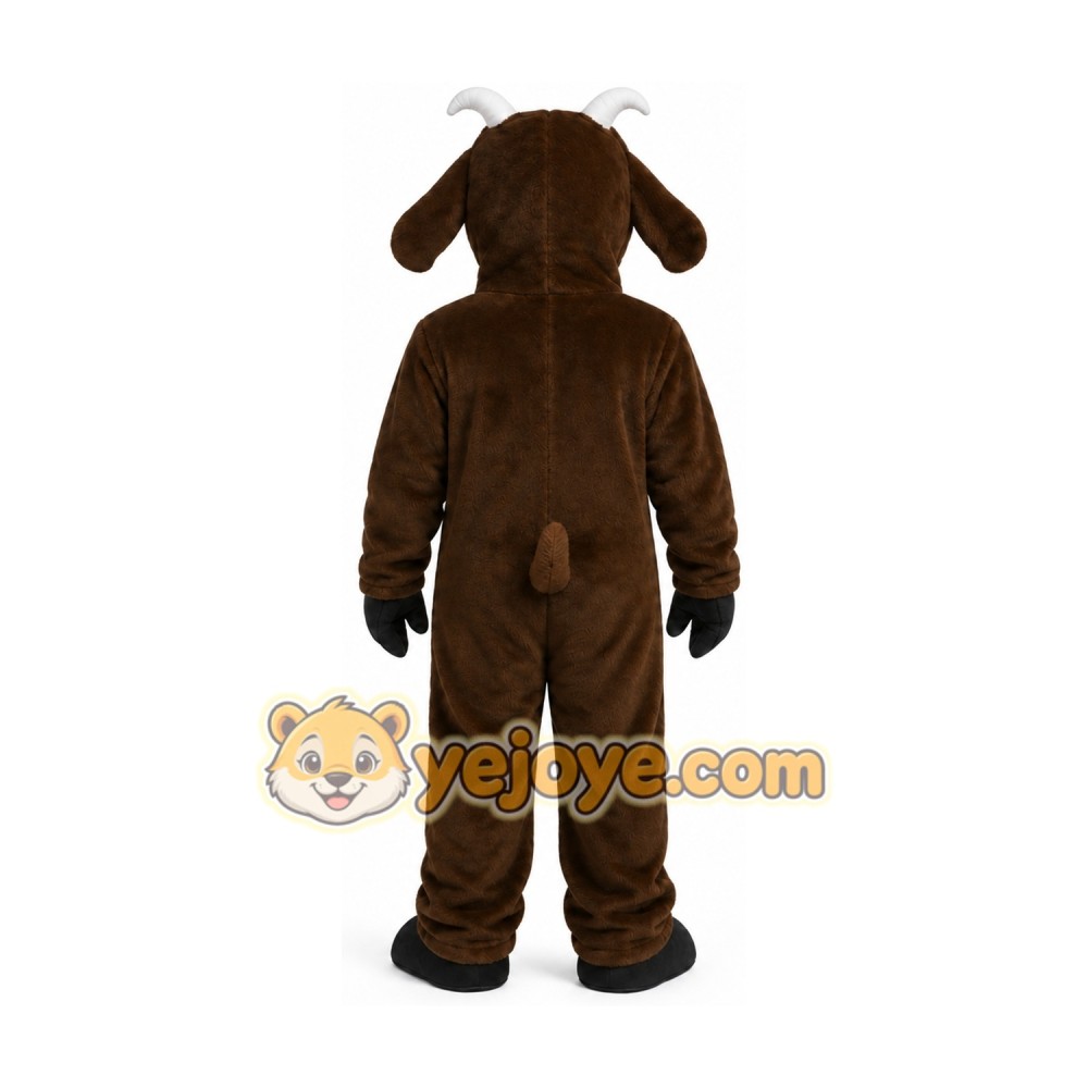 Brown Goat Mascot Costume Brown Goat Mascot Costume
