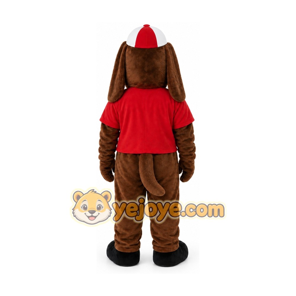 Tan Dog Mascot Costume Tan Dog Mascot Costume