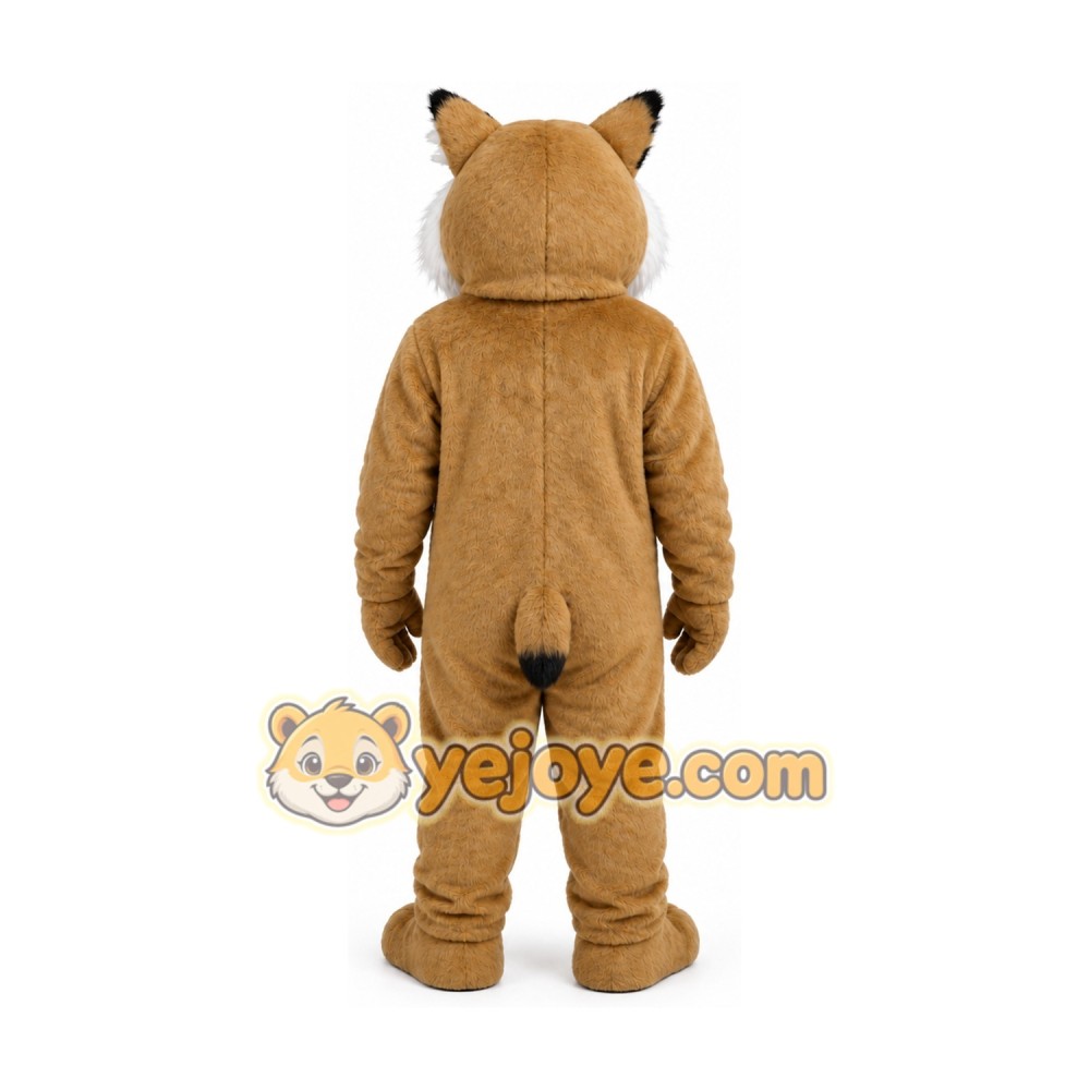 Tan Wildcat Mascot Costume