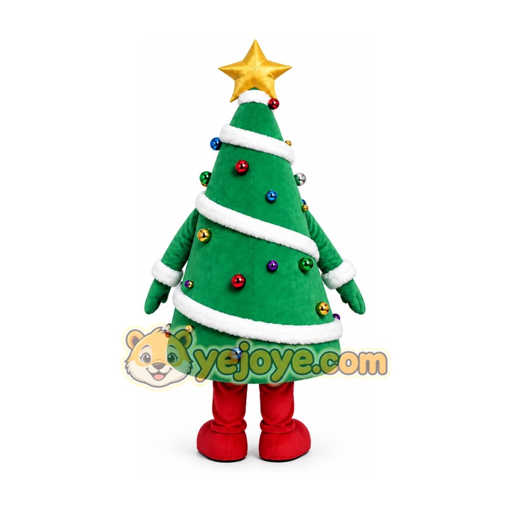 Christmas Tree Mascot Costume Christmas Tree Mascot Costume