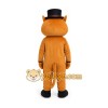 Orange Cat in Top Hat Mascot Costume Orange Cat in Top Hat Mascot Costume