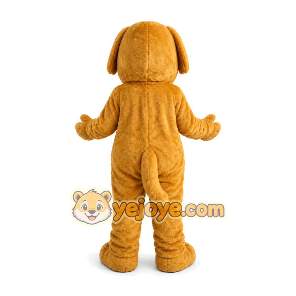 Golden Dog Mascot Costume Golden Dog Mascot Costume