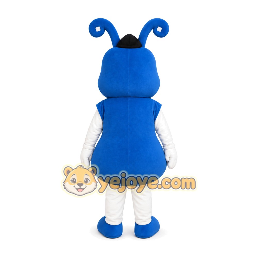 Blue Insect Mascot Costume Blue Insect Mascot Costume