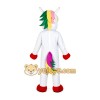 Uncorn Flying Horse Mascot Costume Rainbow Pony Uncorn Flying Horse Mascot Costume Rainbow Pony