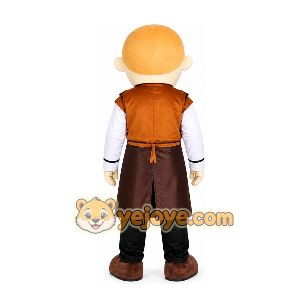 Birthday Brown Gingerbread Man Cartoon Mascot Costume Birthday Brown Gingerbread Man Cartoon Mascot Costume