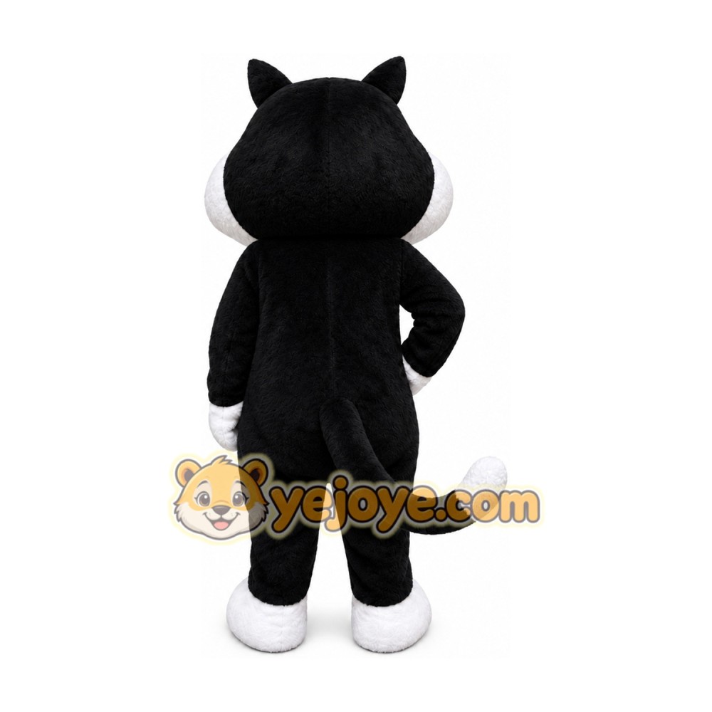 Black & White Kitten Cat Mascot Costume Black & White Kitten Cat Mascot Costume