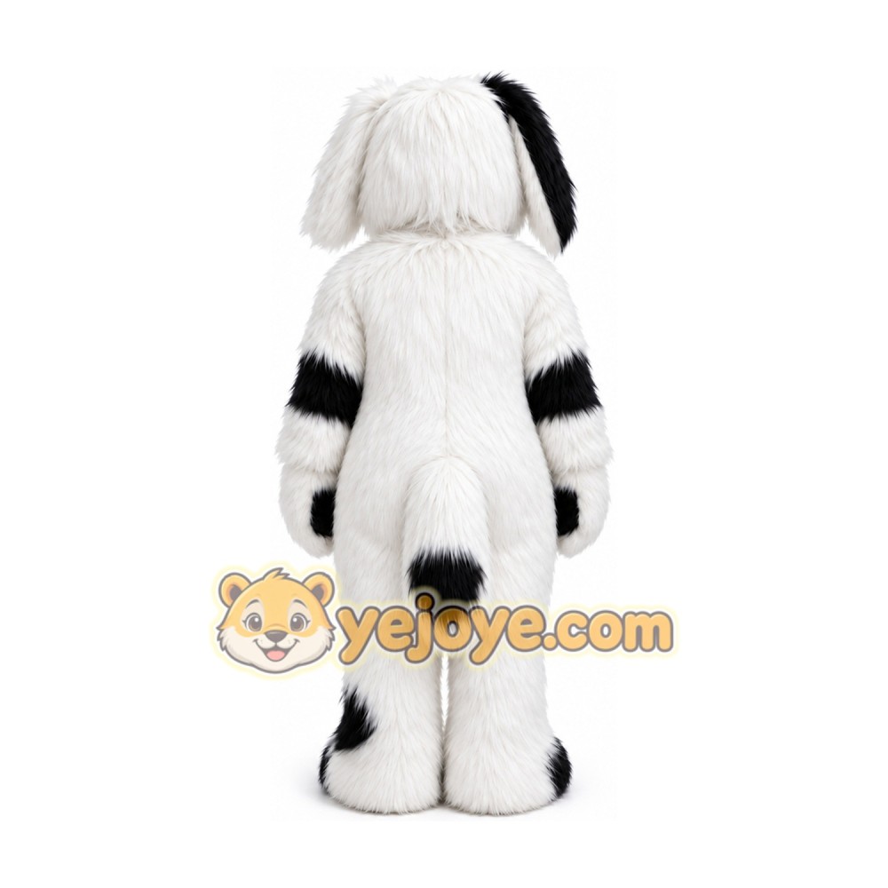 Black & White Spot Dog Mascot Costume Black & White Spot Dog Mascot Costume