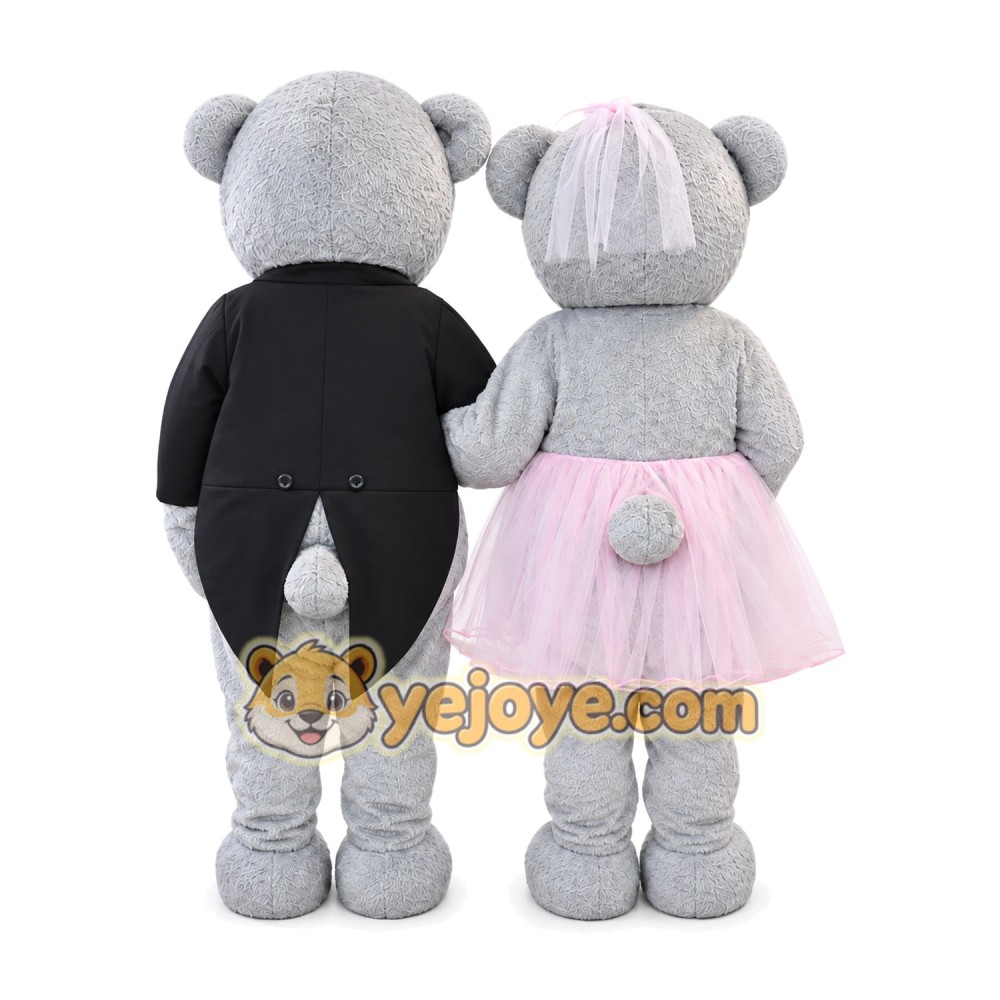 Wedding Teddy Bear Mascot Costumes Wedding Teddy Bear Mascot Costumes