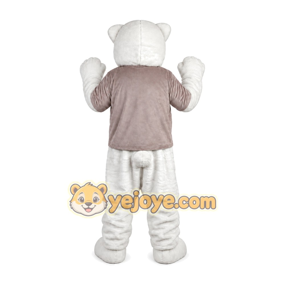White Bear Mascot Costume for Adult