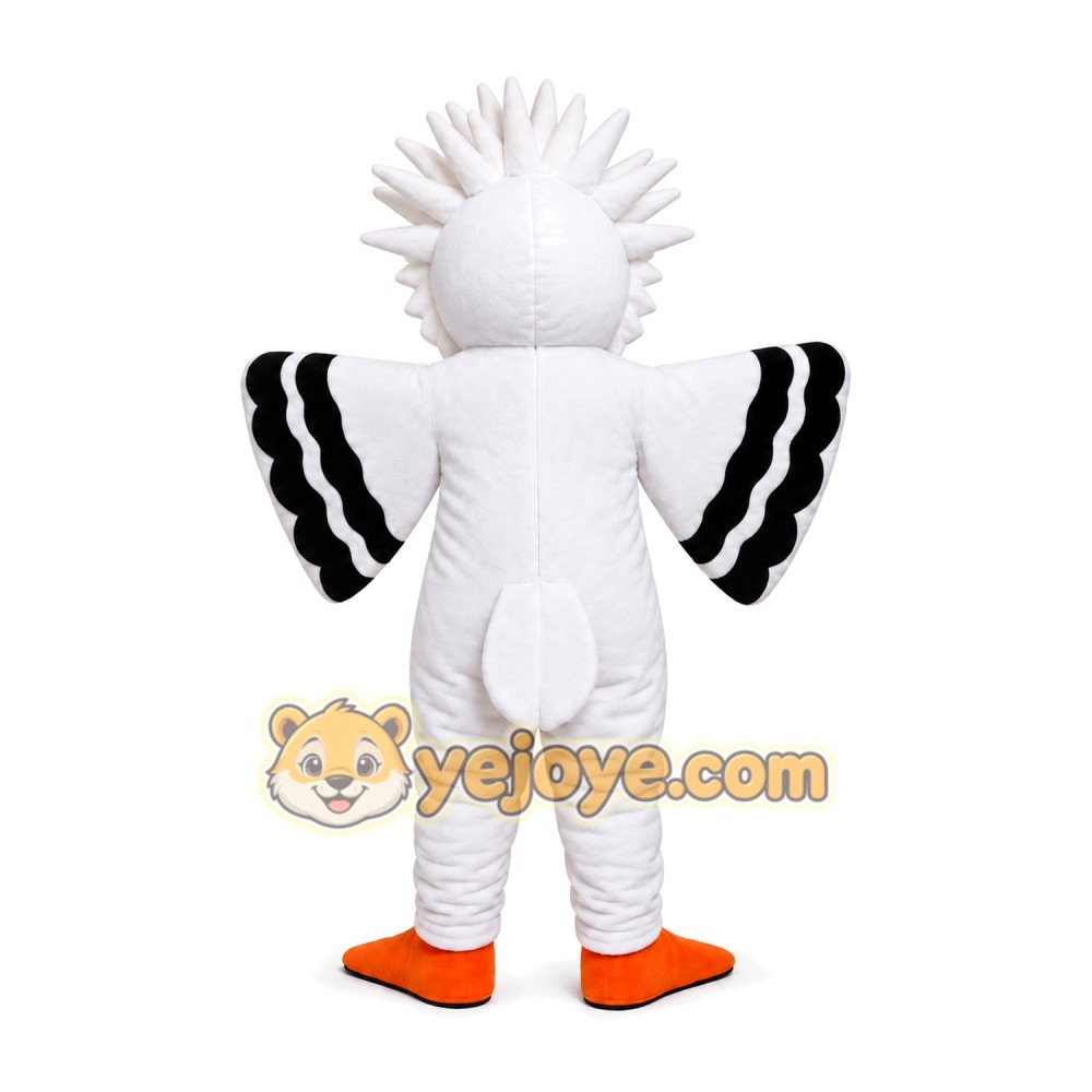 White Big Bird Eagle Mascot Costume