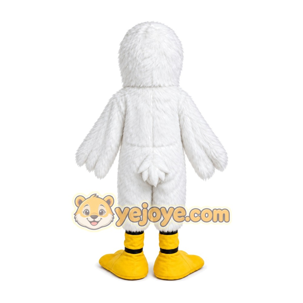 White Bird Mascot Costume Character Outfit