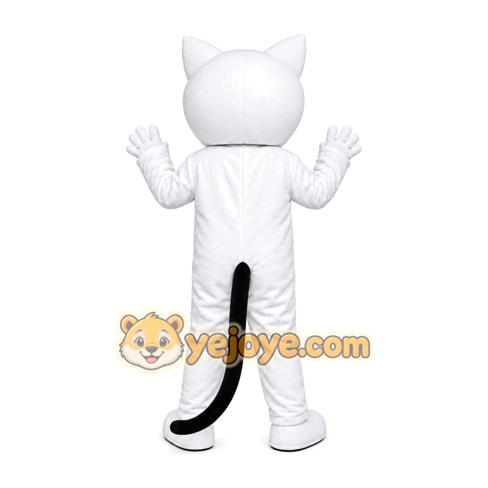 White Cat Mascot Costume White Cat Mascot Costume