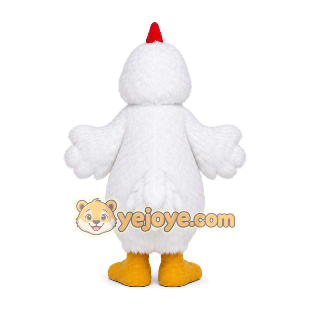 White Chicken Mascot Costume for Adult White Chicken Mascot Costume for Adult