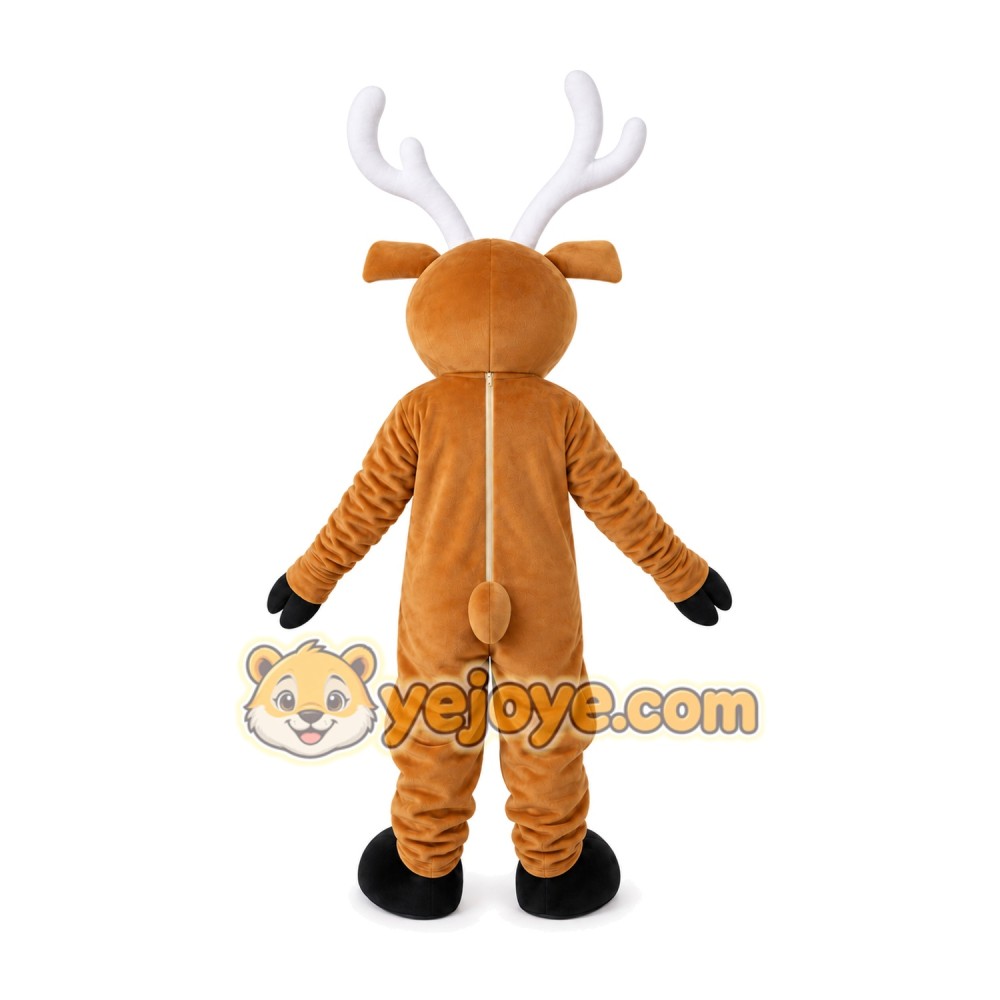 White Elk Wapiti Reindeer Caribou Deer Mascot Costume White Elk Wapiti Reindeer Caribou Deer Mascot Costume