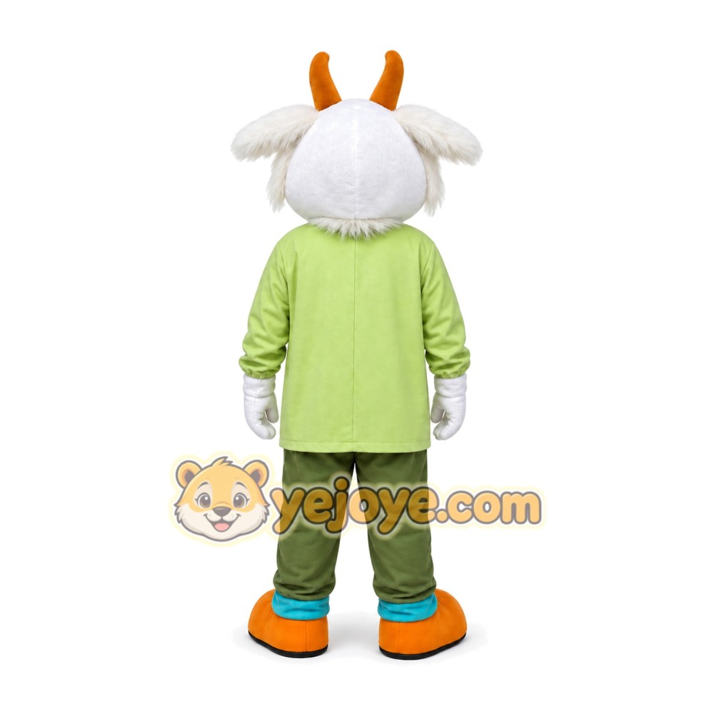 White Goat Mascot Costume