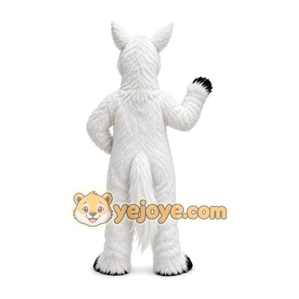 White Horse Mascot Costume White Horse Mascot Costume