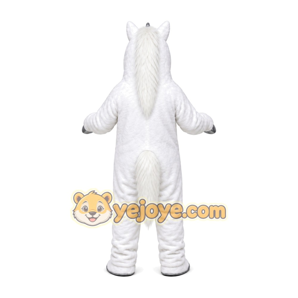 White Horse Unicorn Mascot Costume for Adult White Horse Unicorn Mascot Costume for Adult