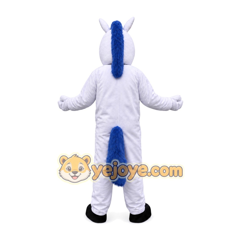 White Unicorn Horse Mascot Costume for Adult White Unicorn Horse Mascot Costume for Adult