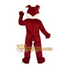 Red and White Dog Mascot Costume Red and White Dog Mascot Costume