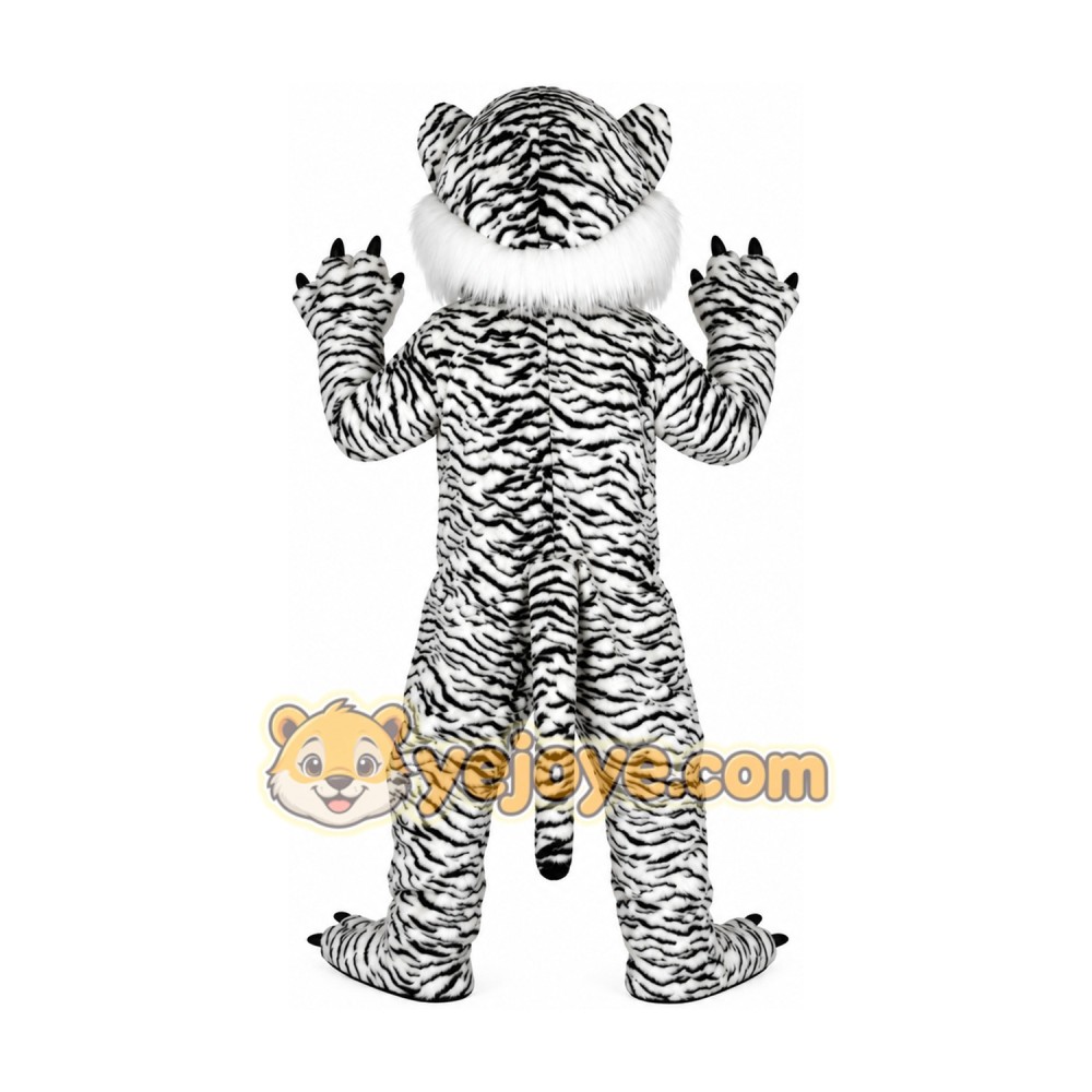 Black and White Tiger Mascot Costumes for Adults Black and White Tiger Mascot Costumes for Adults