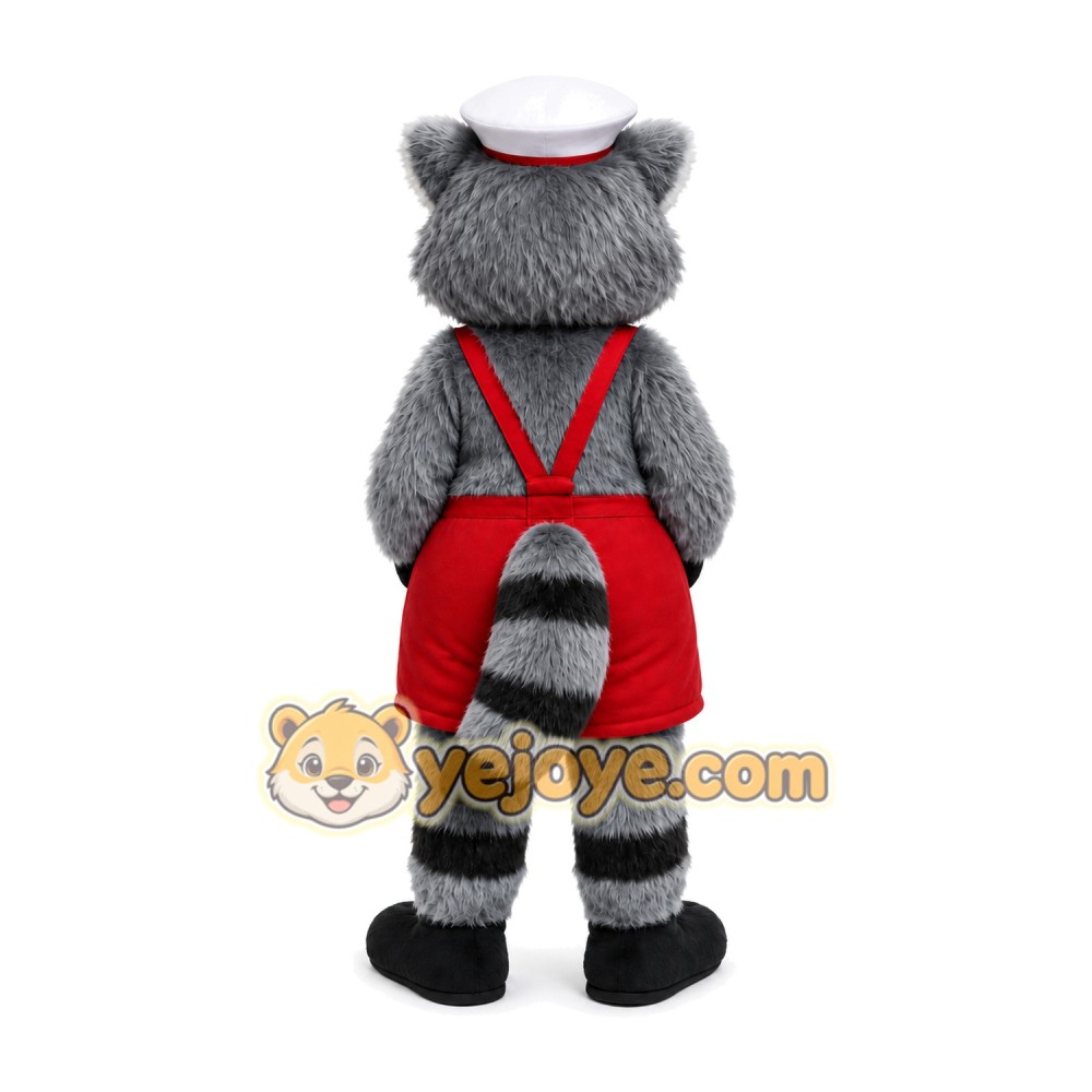 Gray Raccoon Mascot Costume Gray Raccoon Mascot Costume