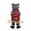 Gray Raccoon Mascot Costume Gray Raccoon Mascot Costume