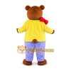 Yellow Bear Adult Cartoon Mascot Costume Yellow Bear Adult Cartoon Mascot Costume