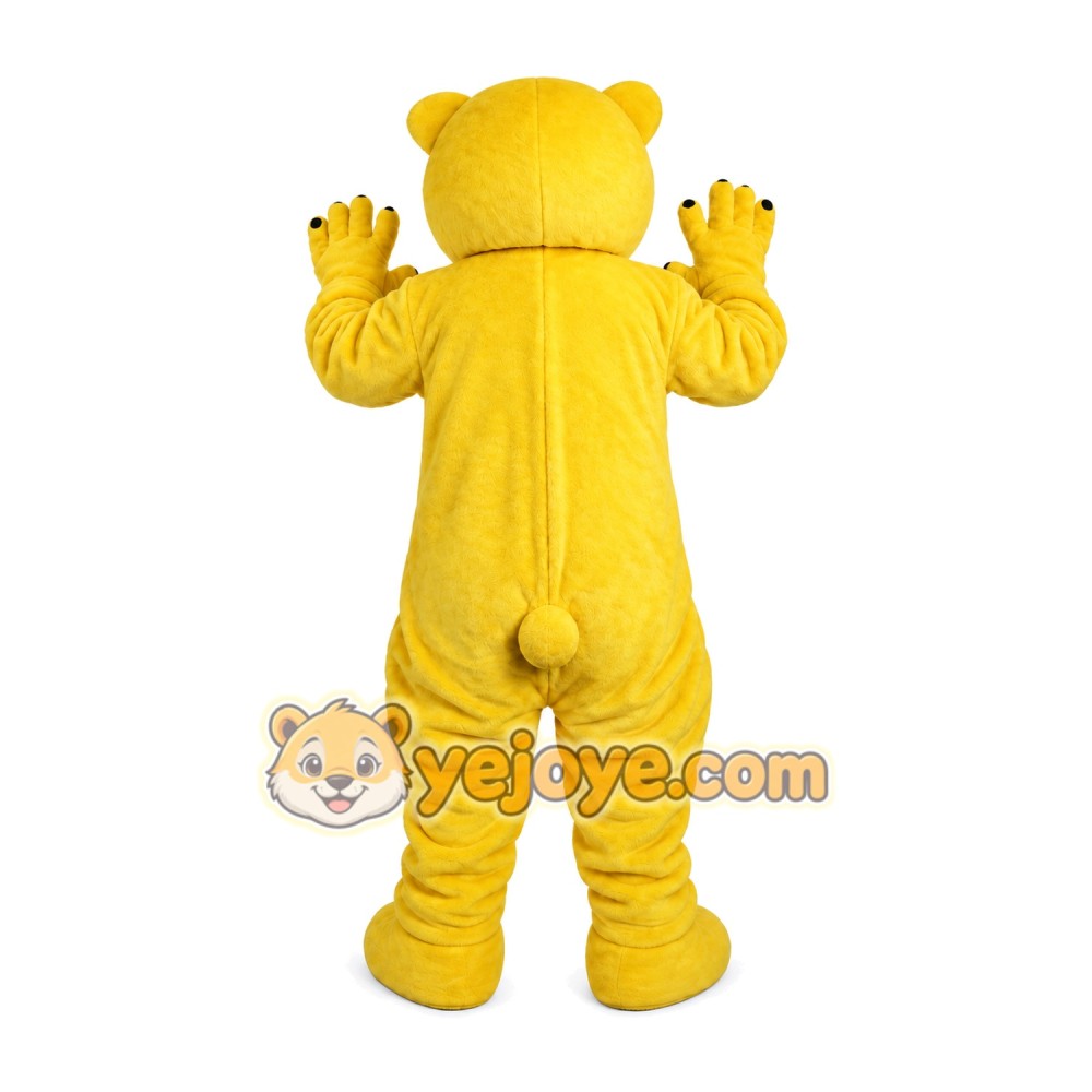 Yellow Bear Mascot Costume for Adult