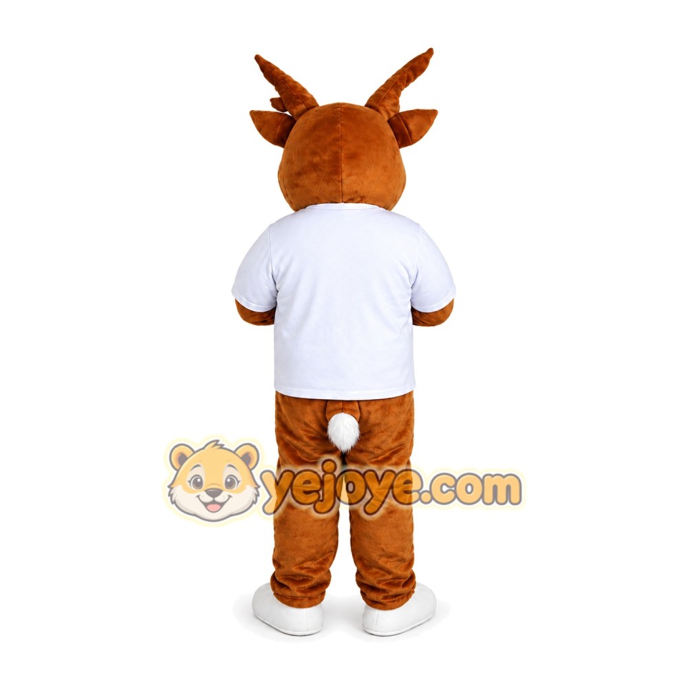 Yellow Brown Elk Mascot Costume for Adult