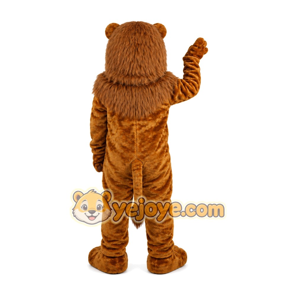 Brown Lion Mascot Costume