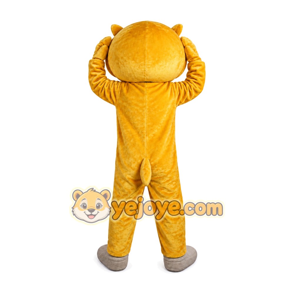 Yellow Cat Animal Mascot Costume Yellow Cat Animal Mascot Costume